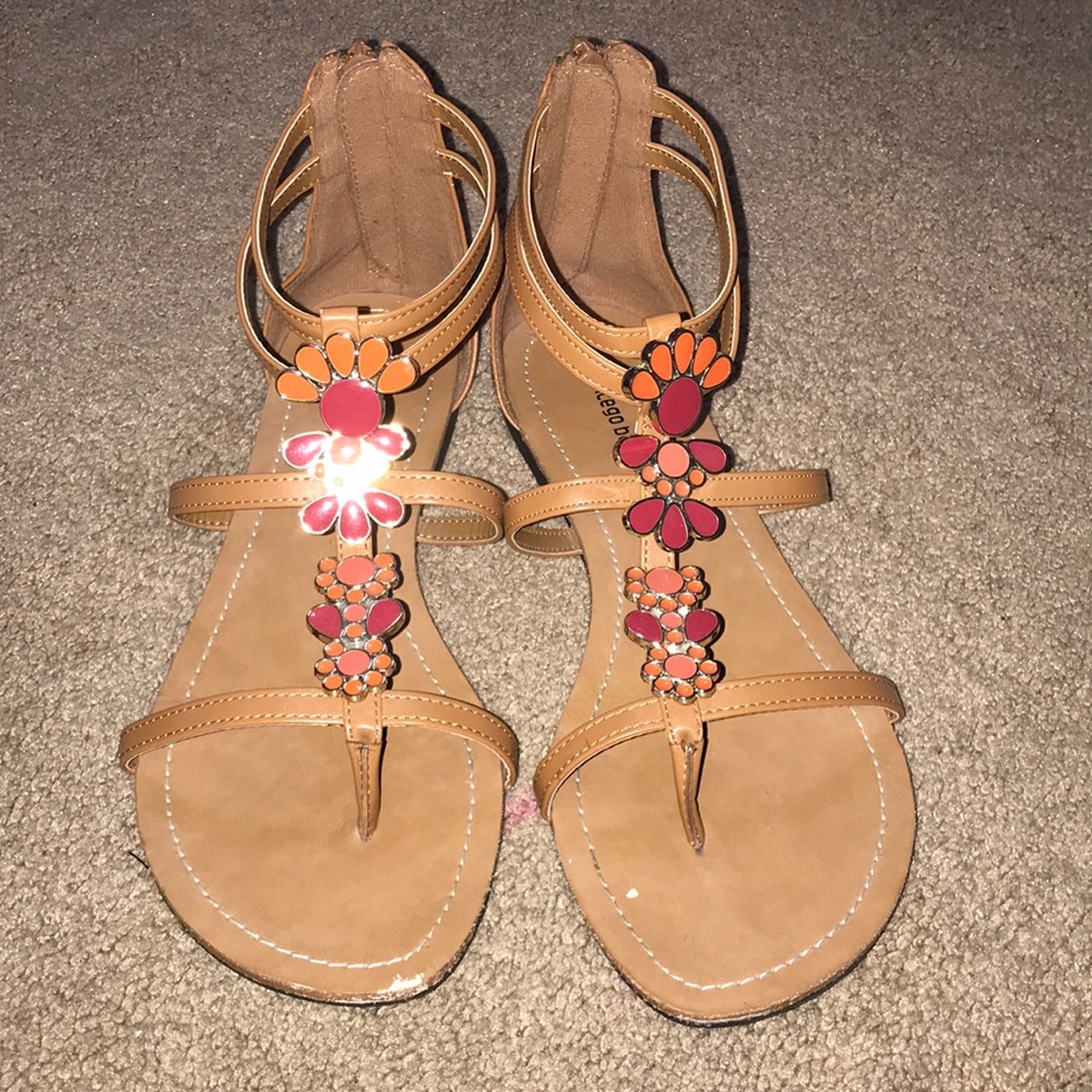 Tan sandals